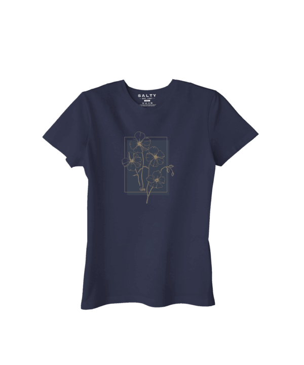 End Of Range - Endless Summer Womens T-Shirt Gold Flower