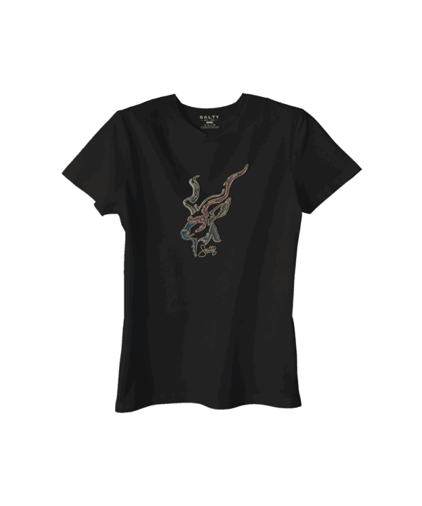Salty Womens T-Shirt Kudu Art