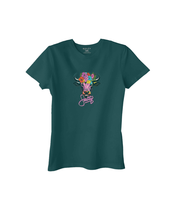 Salty Womens T-Shirt Floral Nguni