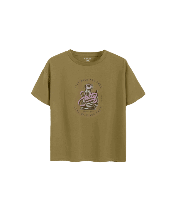 Salty Girls T-Shirt Meerkat Wildflower