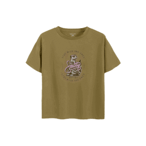 Salty Girls T-Shirt Meerkat Wildflower