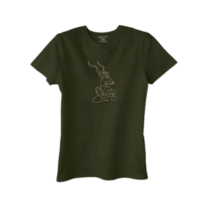 Salty Womens T-Shirt Kudu Signature