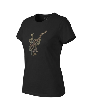 Salty Womens T-Shirt Kudu Art