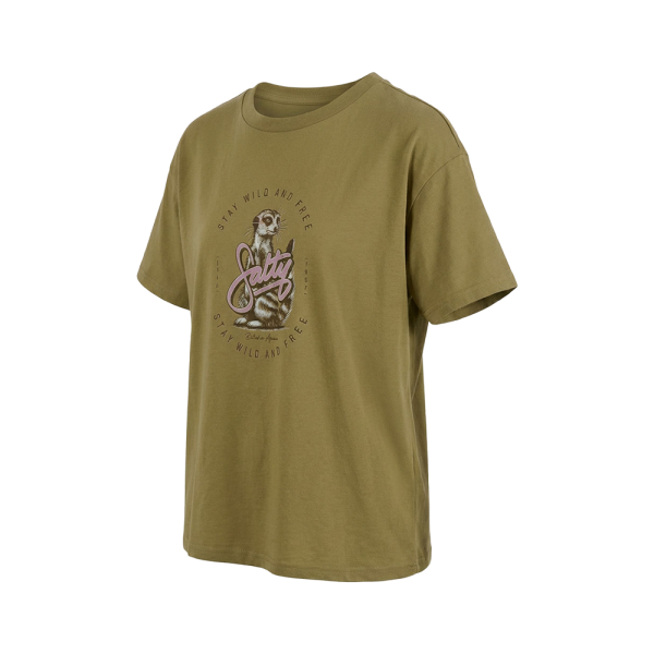 Salty Girls T-Shirt Meerkat Wildflower