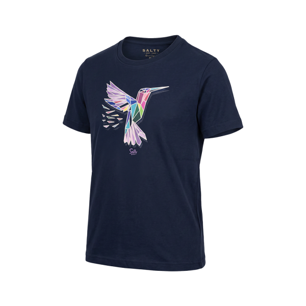 Salty Girls T-Shirt Kingfisher Crystals